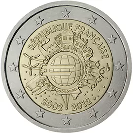 France 2 euro (2012) - 10th anniversary of the introduction of euro coins and banknotes